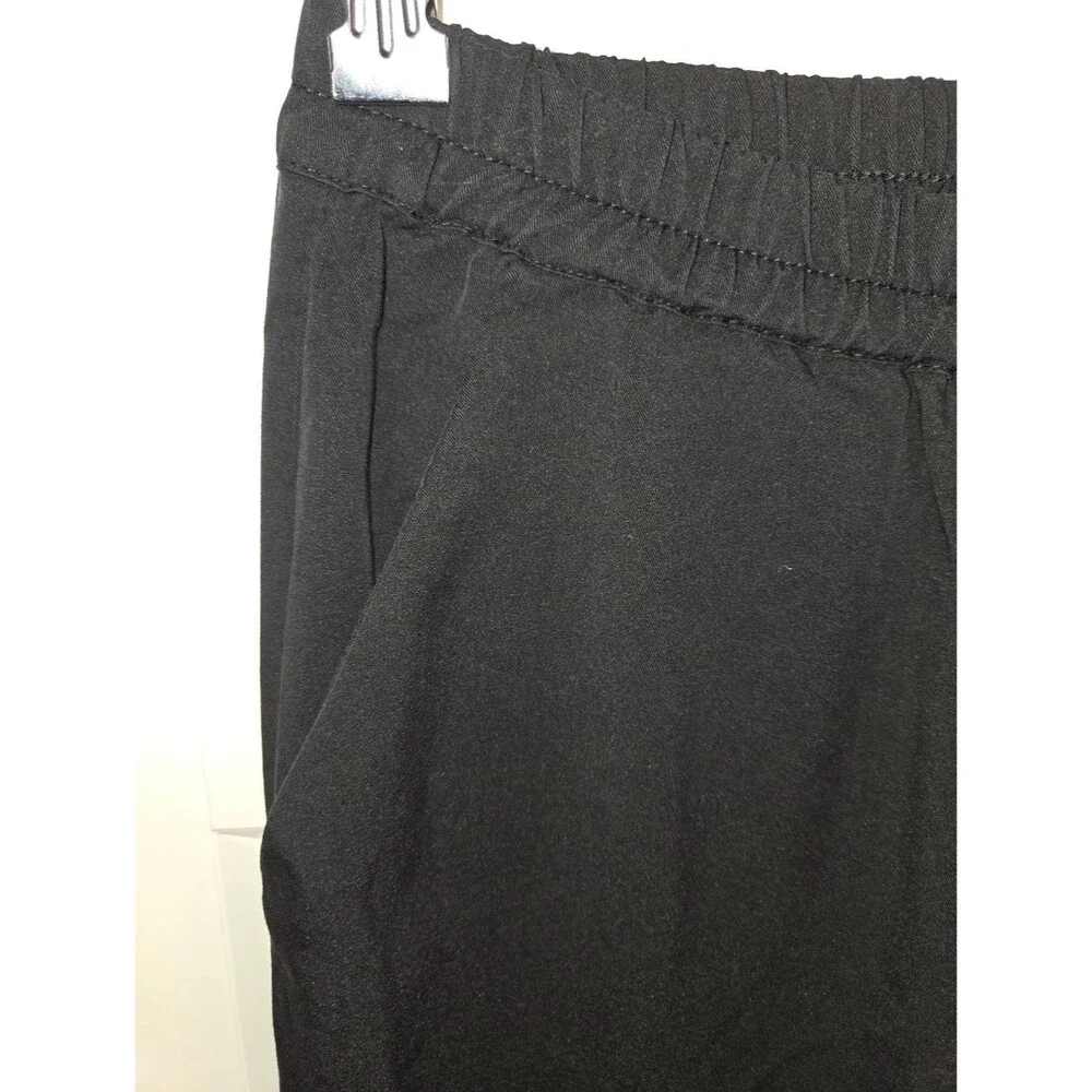 Marine Layer Re-Spun Allison Cropped Ankle Pants, Black, Size Medium